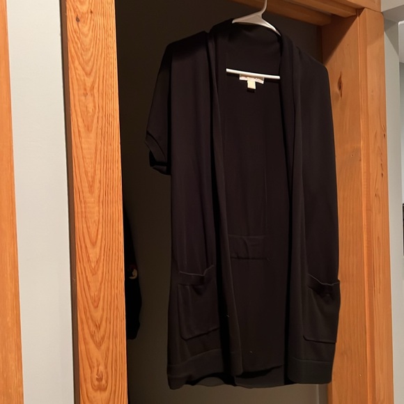 Michael by Michael Kors - Open Front Black Carnigan - Small - Picture 4 of 6